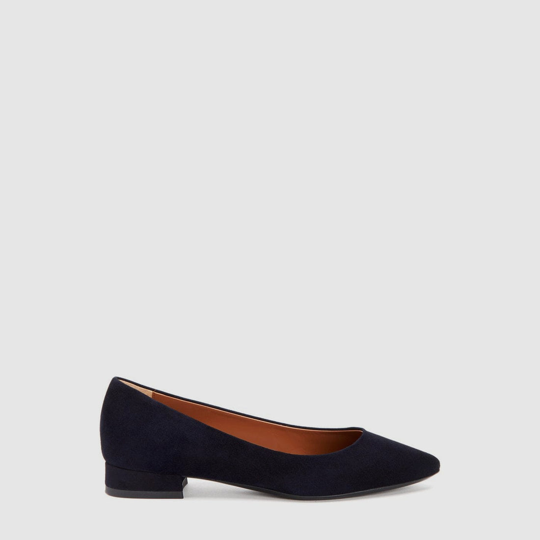 Penina pointed low heel in navy suede