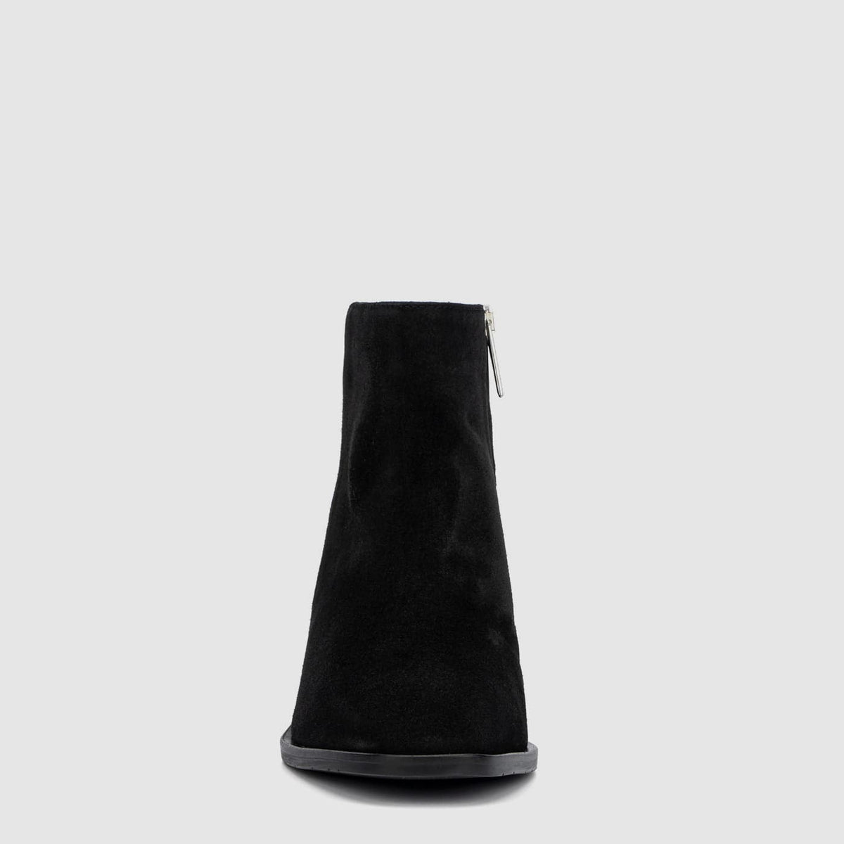 Reeta ankle boot in black suede with a low heel, alternate view