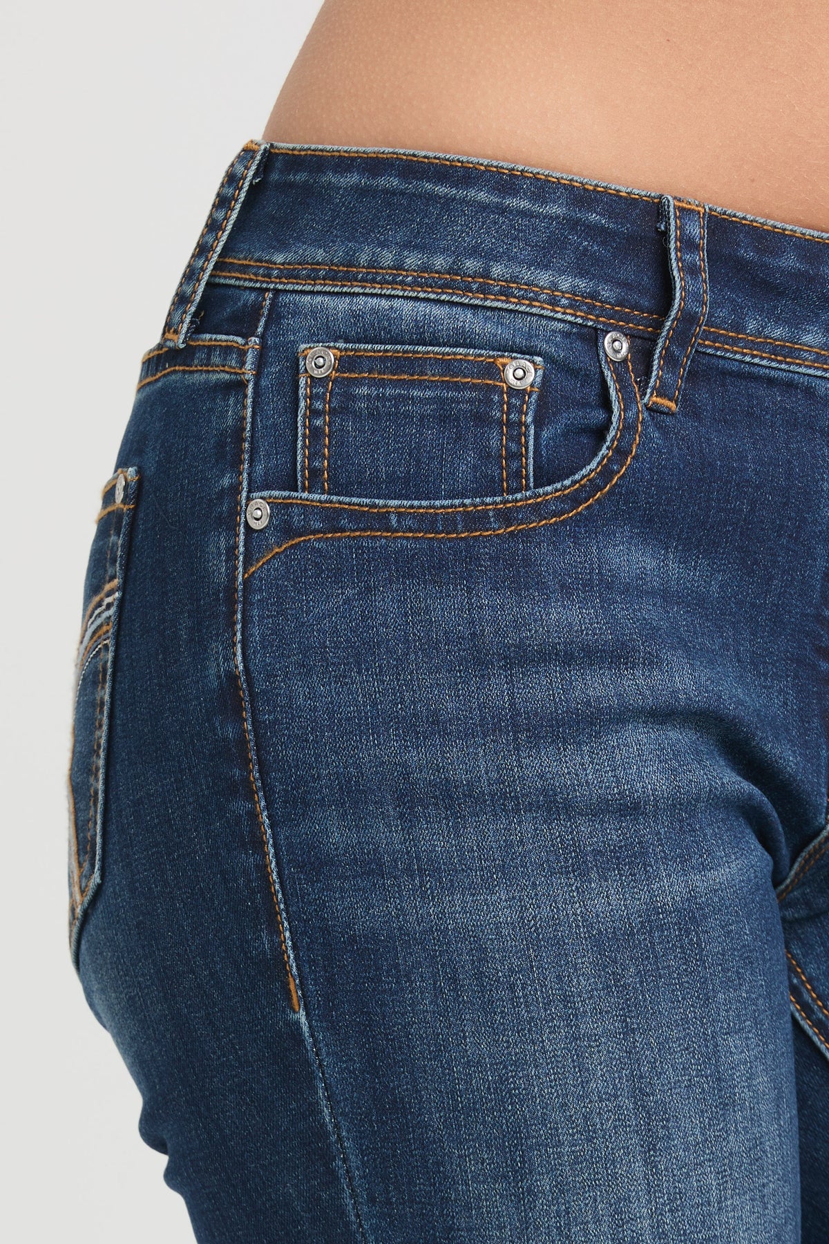 "X" Simple Stitches Bootcut Jeans