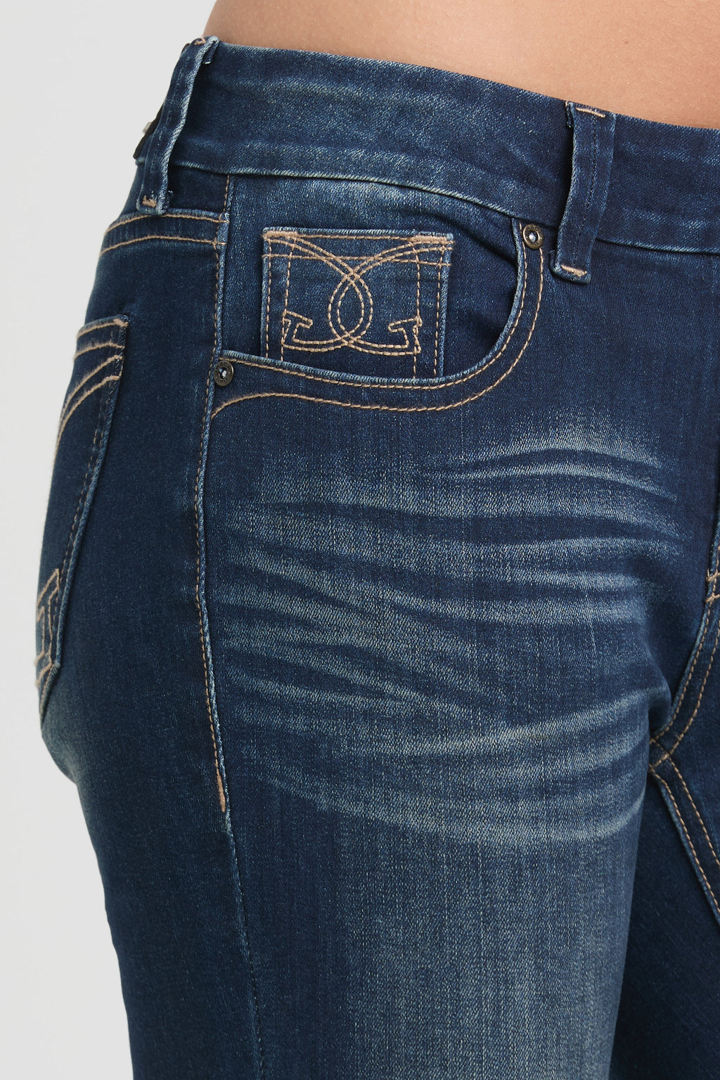 Double "G" Simple Stitches Bootcut Jeans