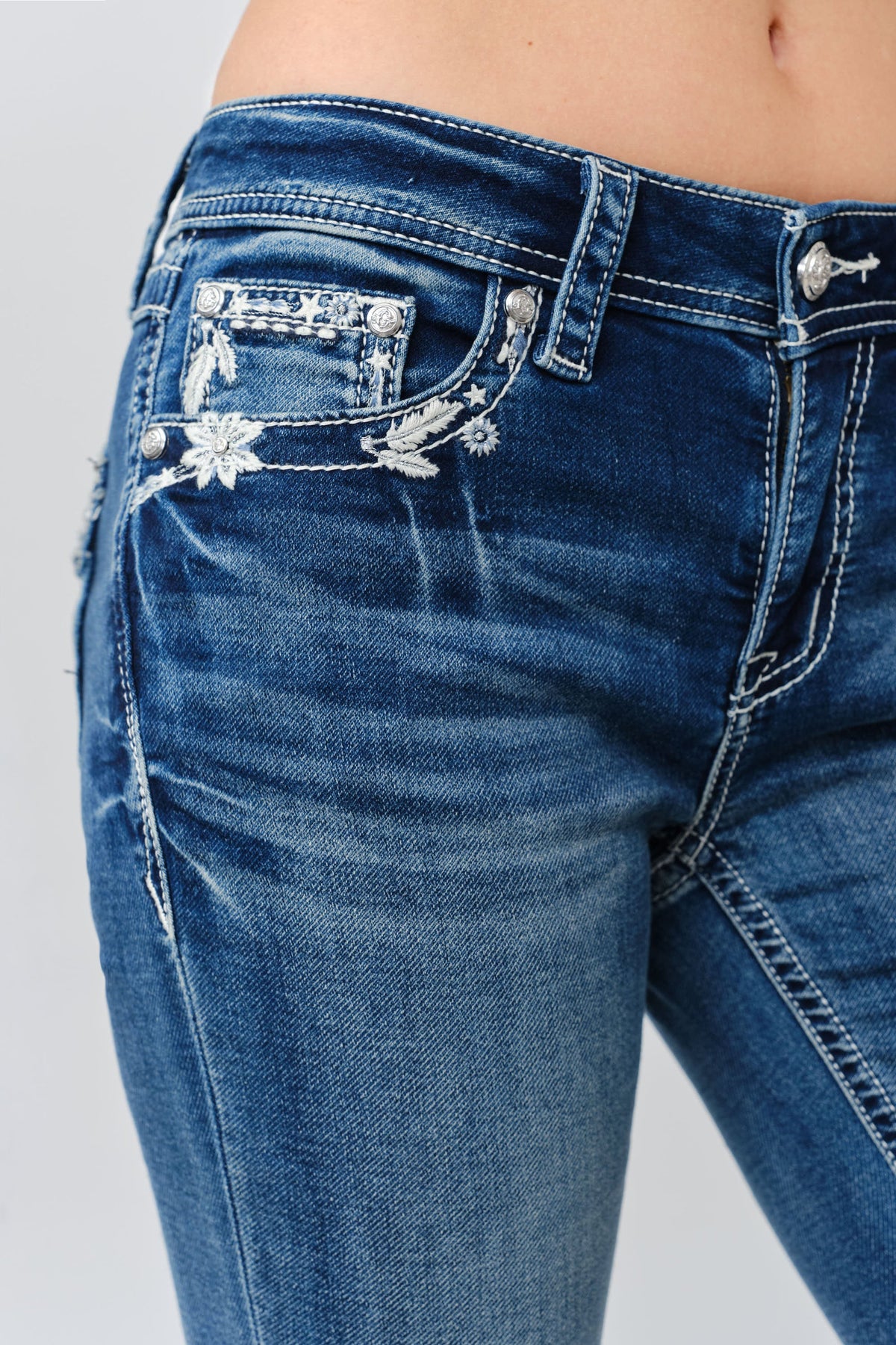 Poinsettia & Edelweiss Bootcut Jeans