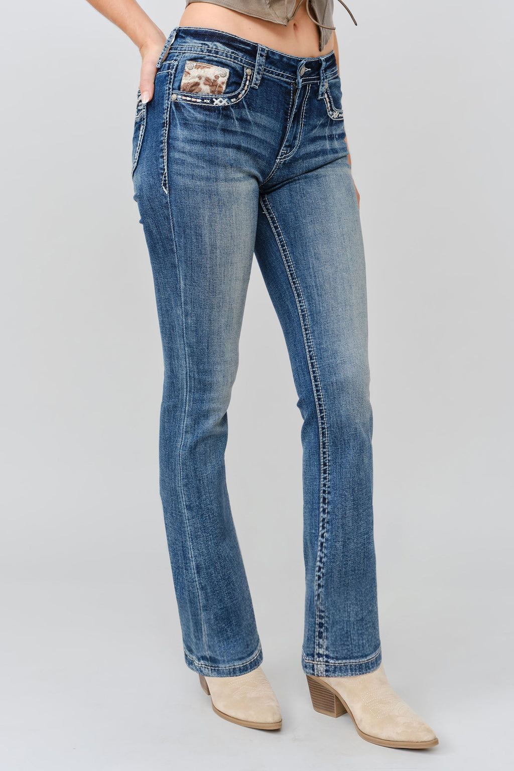 Steer Head Bootcut Jeans